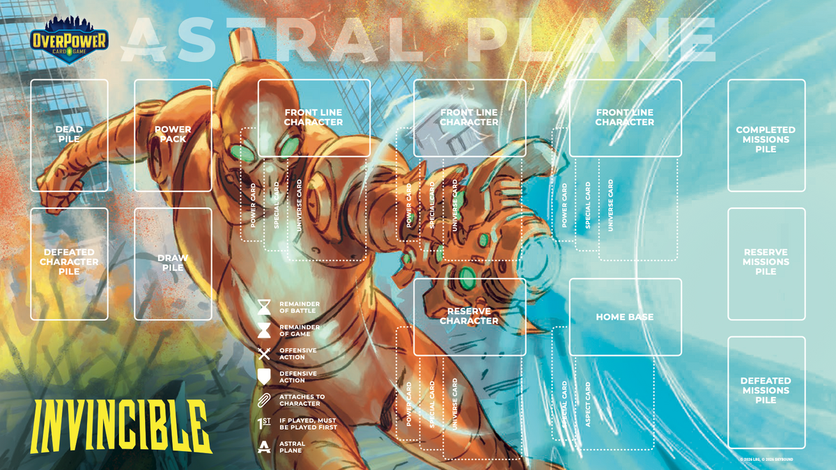 OverPower Invincible TCG Learn-to-Play Playmat — ROBOT