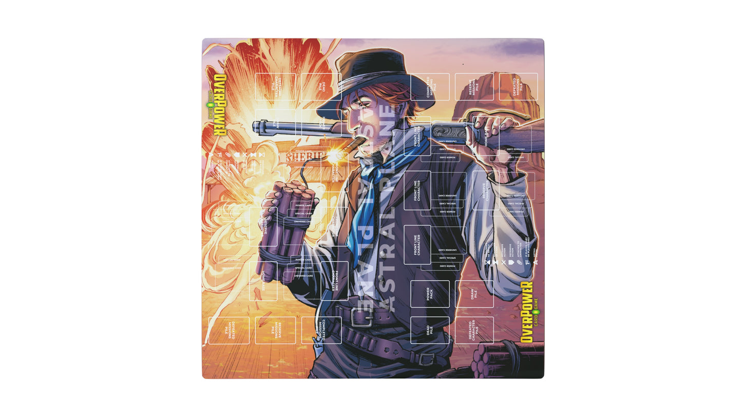 OverPower - ERB SET - Double Player Mat - How to Play Mat